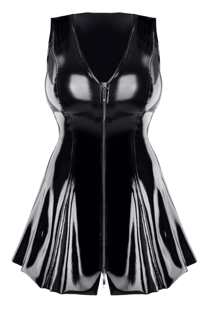 schwarzes PVC Miniklied TDPerlita001 - S schwarzes PVC Miniklied TDPerlita001 - S
